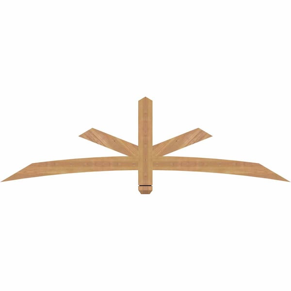 Ekena Millwork Alberta Smooth Timber Gable Bracket, Western Red Cedar, 72"W x 21"H x 1 1/2"D x 3 1/2"F, 7/12 Pitch GBW072X21X0204ALB00SWR - main